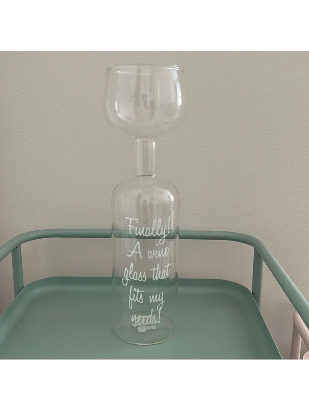 Big Mouth Wine Bottle Glass 750ml